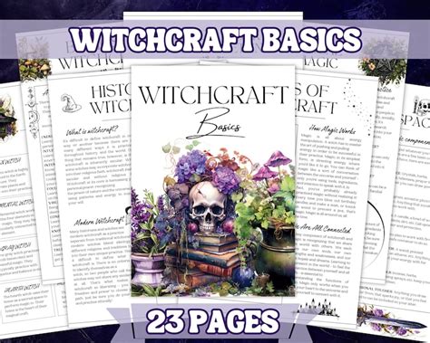 Basics Of Witchcraft Printable Grimoire Pages Bos Intro To