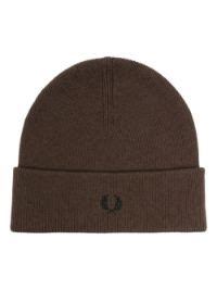 Logo Embroidered Turn Up Brim Beanie Fred Perry Eraldo US