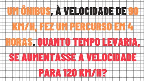 Uma Moto Velocidade Média De 60km h