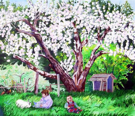 Big River Farm Cherry Tree Debra Lennox Art