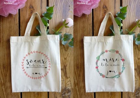 Tote bag mariage personnalisé famille Etsy France