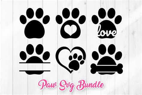 Paw Svg Dog Paw Prints Graphic By Dtcreativelab · Creative Fabrica