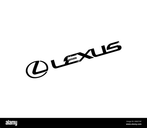 Lexus Rotated Logo White Background Stock Photo Alamy
