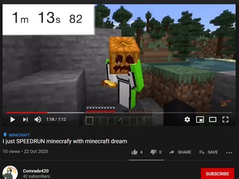 He just speedrun minecrafy with minecraft dream : r/Dream_Minecraft