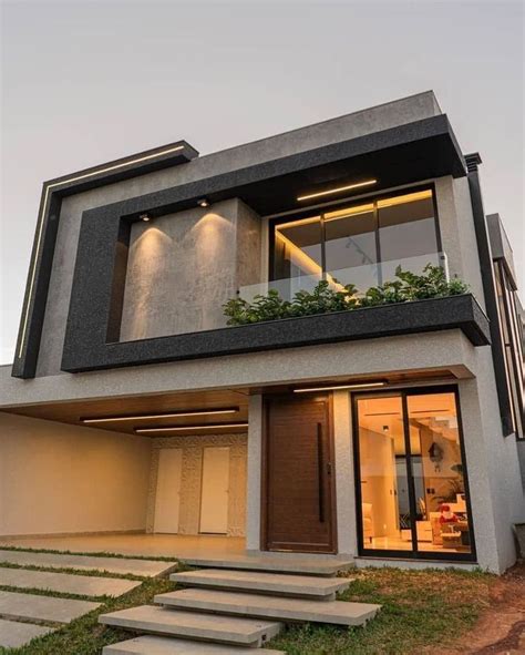 Fachada Moderna Piso Modern House Facades Modern House Exterior The