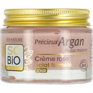 SO BIO ETIC Crème rose éclat fermeté jour Précieux Argan Peaux Matures