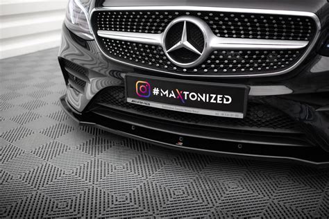 Front Splitter V1 Mercedes Benz E Class W213 Coupe C238 Cabriolet A238 Amg Line 53 Amg