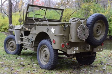 Original Restored Wwii Us Army 1943 Ford Gpw Military Jeep Willys Mb