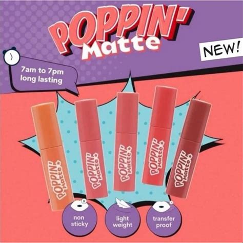 Jual Emina Poppin Matte G Lip Cream Longlasting Shopee Indonesia