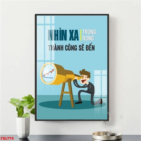 Mua Tranh Động Lực Tranh Slogan Tạo Động Lực Treo Tường Trang Trí Văn