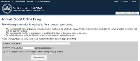 Kansas LLC Annual Report File An LLC Annual Report In Kansas