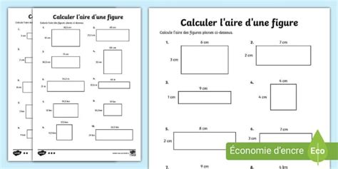 Calculer l'aire d'une figure - activité différenciée