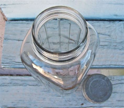 Vintage Ball Perfect Mason Square Ribbed Jar