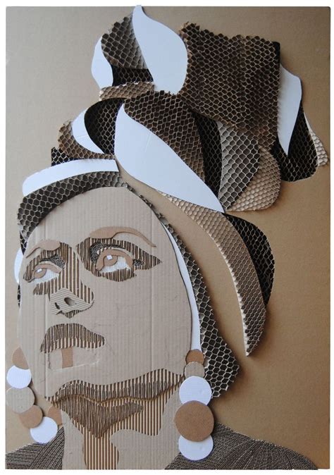 Jasmine De Matthias Baratte Paper Art Sculpture Cardboard Art