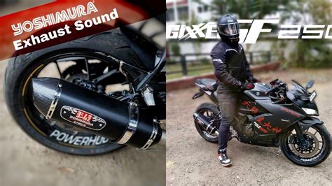 Gixxer SF 250 Modified With Loud Yoshimura R77 Exhaust YouTube