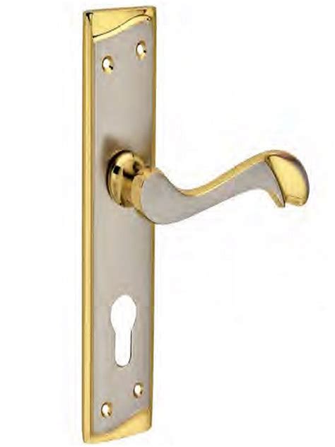 Silver And Gold Conquer Brass Mortise Door Handles Size 185mm Or 8inch At Rs 1250piece In Aligarh