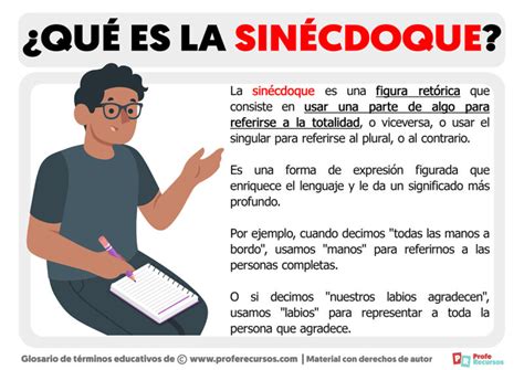 Qué Es La Sinécdoque