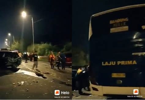 Kecelakaan Beruntun Libatkan Belasan Kendaraan Diduga Akibat Bus Rem Blong