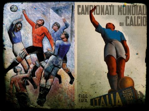 Sintesi di una partita di calcio di Carlo Carrà i mondiali del 1934