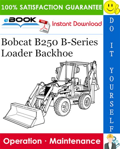 Bobcat B B Series Loader Backhoe Operation Maintenance Manual