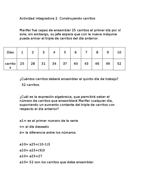 Actividad Integradora Construyendo Carritos Actividad Integradora