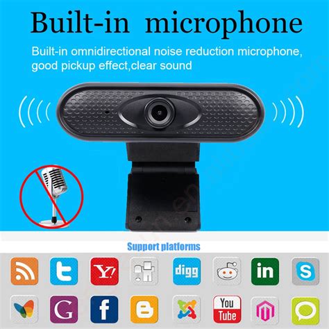 Oem P Full Hd Webcam Fixed Focus Web Camera For Meeting Video Call