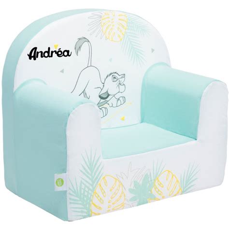 Fauteuil club enfant Disney personnalisé Le Roi Lion Simba