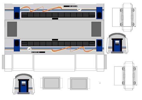 Papercraft Kereta Penumpang Dan Barang Indonesia
