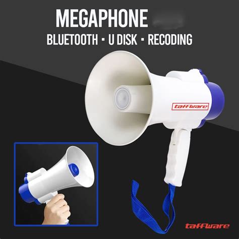 Jual MEGAPHONE PENGERAS SUARA ALARM REKAM SIRINE SPEAKER PORTABLE