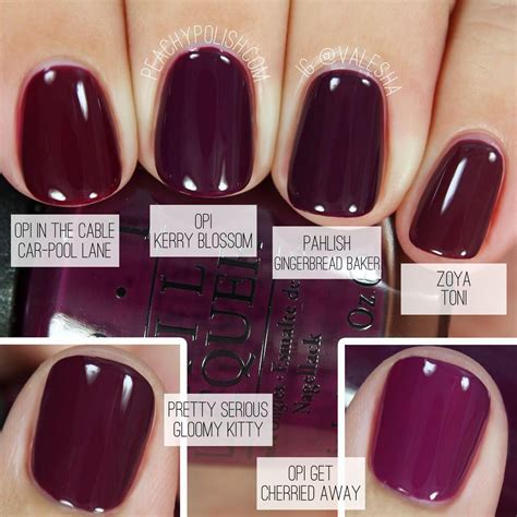 Winter Nail Color 2016 Awesome Opi Parisons Washington D C Collection Peachy Pol Berry