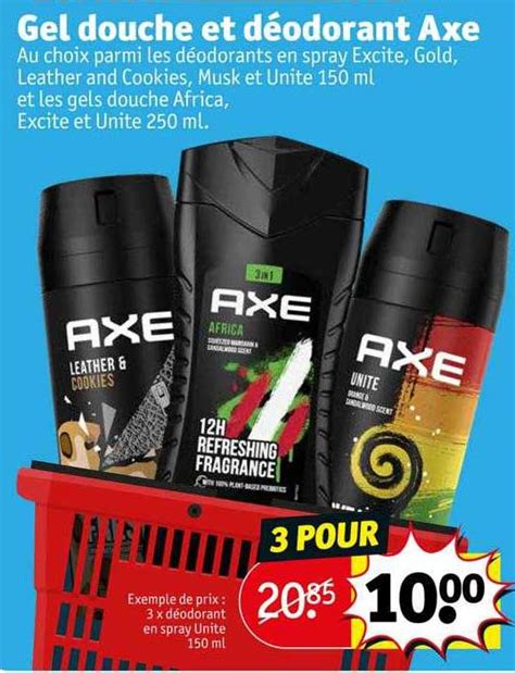 Promo Gel Douche Et D Odorant Axe Chez Kruidvat Icatalogue Fr