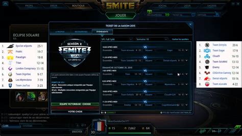 Smite Fr Dans La T Te D Iker Les Pronostics Semaine De La Smite