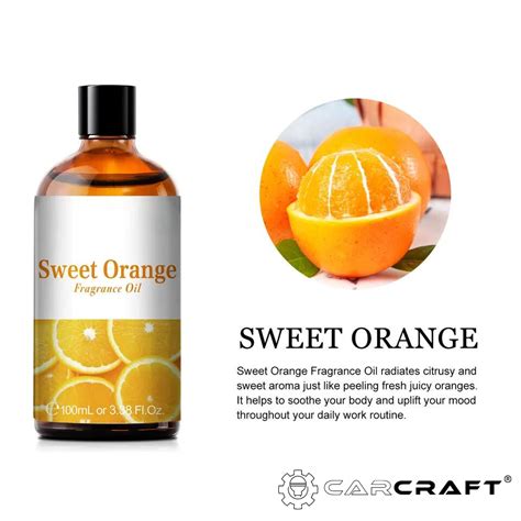 100ML Sweet Orange Fragrance Oil Premium Quality Essential Oil CAR CRAFT