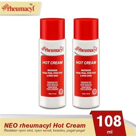 Jual New Neo Rheumacyl Hot Cream Ml X Botol Shopee Indonesia