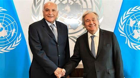 Attaf Tient Une S Ance De Travail Avec Guterres Et Sentretient Avec Le