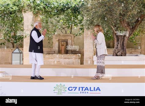 Savelletri Di Fasano Italy Th June Indian Prime Minister