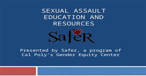 Sexual Assault Education And Resources Pptx Powerpoint