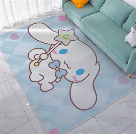 Cinnamoroll Square Area Rug Carpet Mat Peachybaby