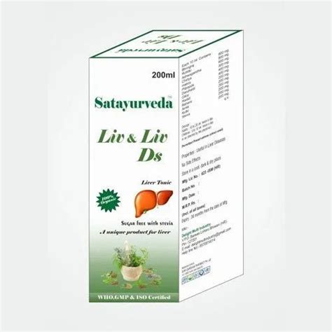 Syrup Satayurveda Liv Livds Liver Tonic Packaging Size Ml At Rs