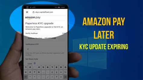 Amazon Pay Later Kyc Expiring Amazon Pay Later Upgrade Kyc Youtube