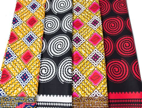 Wp1839 African Print Fabric Bundle Ankara Quilt 5 Pieces Of 1 Yard Tess World Designs