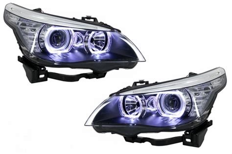 Faruri Angel Eyes Led Compatibile Cu Bmw E Seria