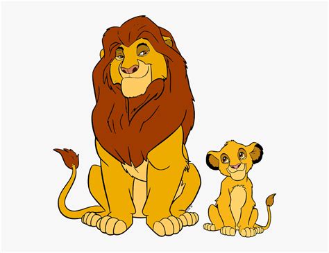 Disney Father - Mufasa And Simba Clipart , Free Transparent Clipart - ClipartKey