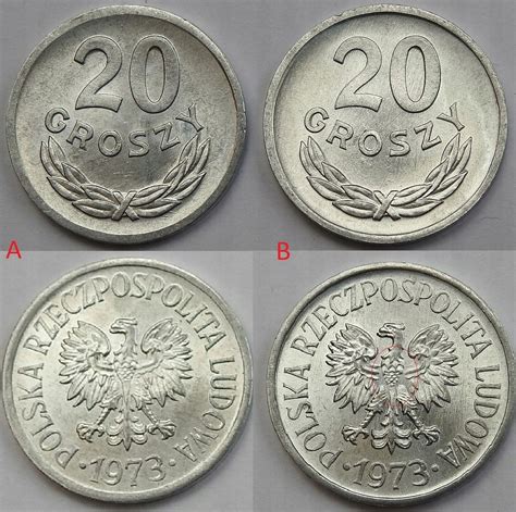 20 Gr Groszy 1973 Bzm Mennicza Mennicze Typ A 12372566282 Allegro Pl