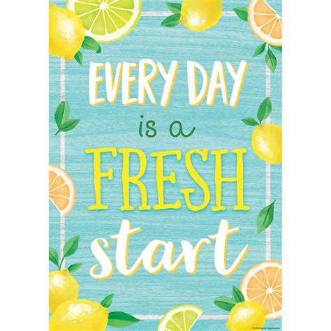 Every Day Is A Fresh Start Positive Poster