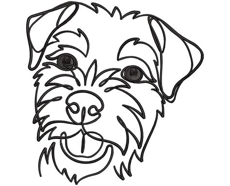 Border Terrier Puppy Coloring Pages