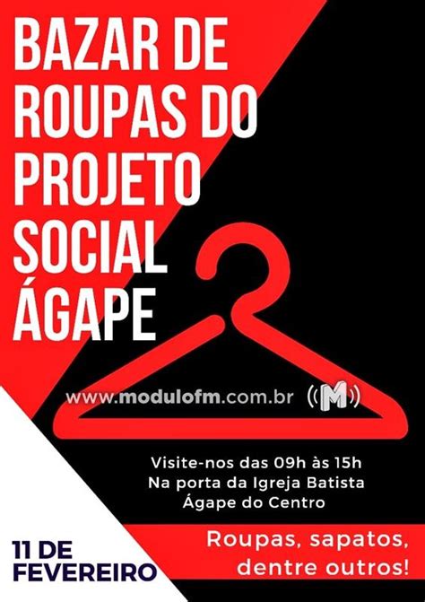 Igreja Batista Ágape realiza bazar em prol de Projeto Sociais Módulo FM