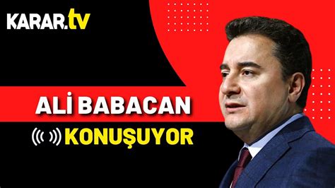 Canli Deva Partisi Genel Ba Kan Ali Babacan Filistin B Y Kel Ili I