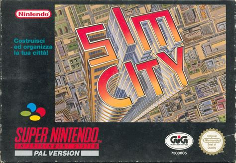 SimCity (1989) box cover art - MobyGames