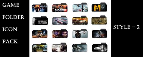 Game Folder Icon Pack Style 2 By Isubhranil On Deviantart